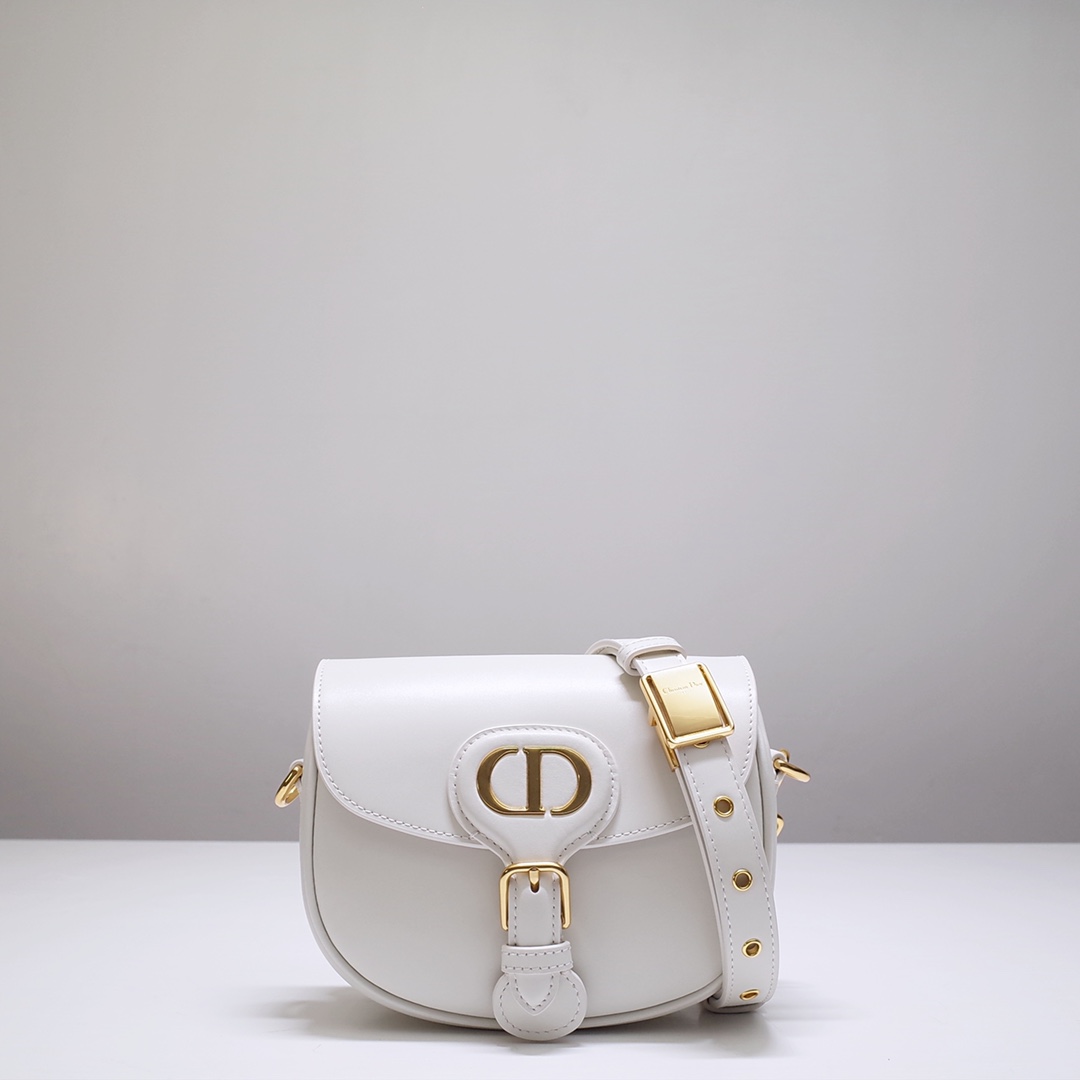 Mini Dior Bobby Bag White Box Calfskin